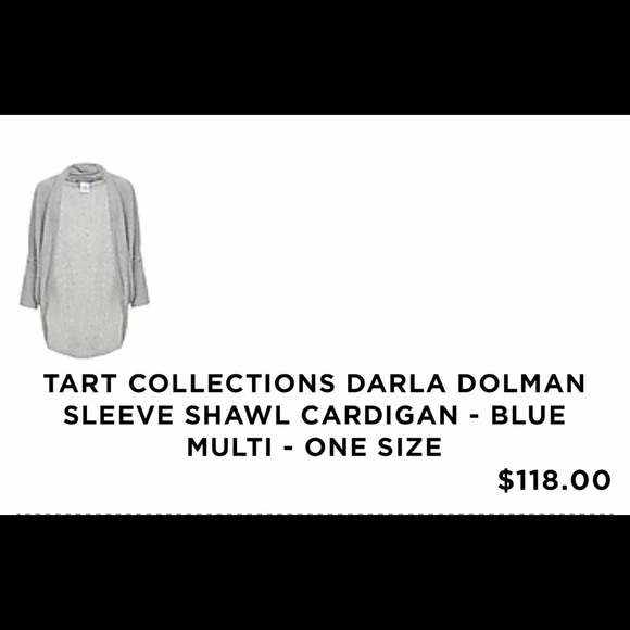 Tart Collections Darla Dolman Sleeve Shawl Cardigan - Picture 7 of 7